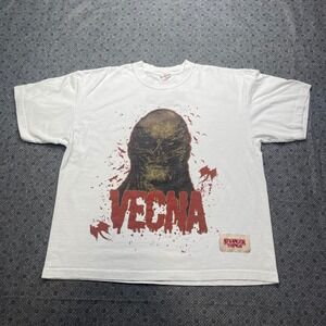 Stranger‎ Things PacSun Vecna Graphic T-Shirt Mens (M) White Embroidery Netflix